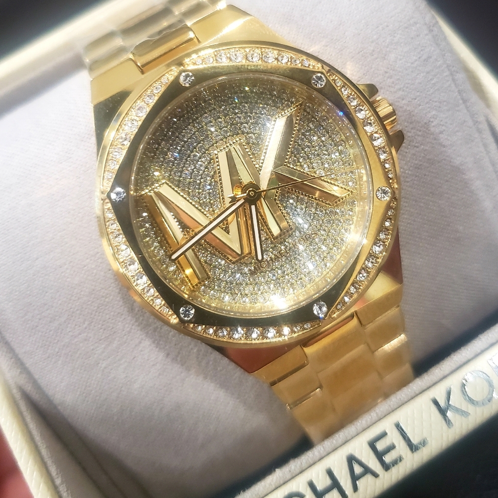 Michael Kors Lennox Gold tone watch
